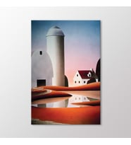 Arty Tablo Fantastik Evler Tablo (Karışık)