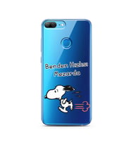 Snoopy Tasarımlı Süper Şeffaf Silikon Telefon Kılıfı Huawei Honor 9 Lite 