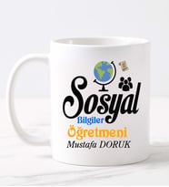 Sosyal Bilgiler Öğretmeni  Kupa (Beyaz)