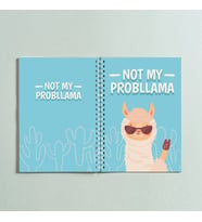 No ProbLama Lama Tasarım Spiralli A5 96 Yaprak Çizgisiz Defter PYTKDT0240