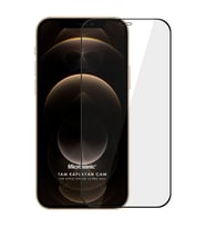 Microsonic Apple iPhone 12 Pro Max Tam Kaplayan Temperli Cam Ekran Koruyucu Siyah