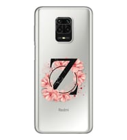 ÇiçekliHarfTasarımSüperŞeffafSilikonTelefonKılıfıXiomaiRedmiNote9Pro-Note9sZ-Har