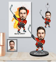 Kişiye Özel Sporcu Karikatürlü 3 lü Hediye Seti Bay-3