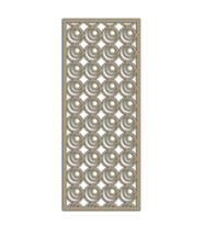Liar Ahşap Seperatör (Paravan) - KSP35 - (85 x 210 cm) - (18 mm) - (Beyaz) (Renksiz)