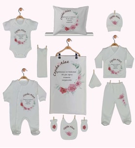 Pia Baby Gl 1912 11 Parça İsme Özel Hastane Çıkışı