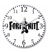 Fortnite    Duvar Saati    Bombeli Gercek Cam