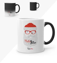 BK Gift Kişiye Özel Noel Baba Mutlu Yıllar Sihirli Kupa Bardak  3