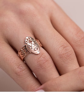 Mode Silver Rose gold tasarım gümüş yüzük