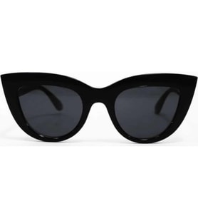 Kadın Cat Eye Gözlük YUVARLAK MODEL siyah