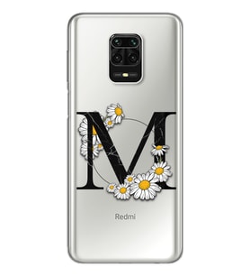 Papatya Harf Tasarım Süper Şeffaf Silikon Telefon Kılıfı Xiomai Redmi Note 9 Pro