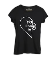 You Complete - Comp Siyah Kadın Tshirt