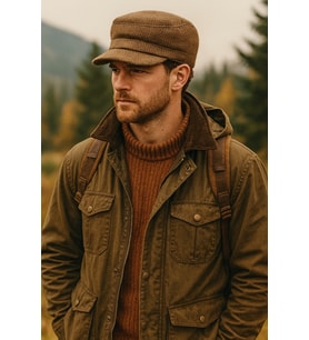 Yün Outdoor Kampçı Kasket Şapka Kışlık Kep - Kahve (Bej)
