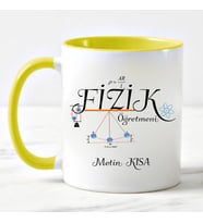 Fizik Öğretmeni Kupa Bardağı Sarı
