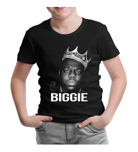 Biggie Siyah Çocuk Tshirt