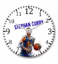 Stephen  Curry Duvar Saati    Bombeli    Gercek Cam