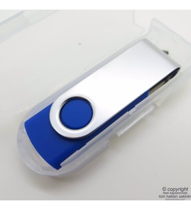 PG-85MG 16Gb. İsme Özel Usb Bellek Gümüş-Mavi  İsme Özel Usb Bellek  Hediyelik Usb Flash Bellek