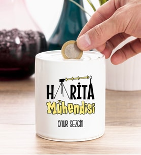 Harita Mühendisi Kişiye Özel Kumbara