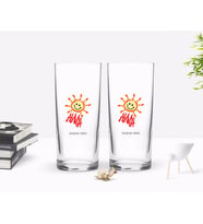 BK Gift Kişiye Özel Renkli Baskılı Alanya Tasarımlı Turistik İkili Rakı Bardağı Seti-1 (Beyaz)