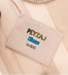 Peyzaj Mimarı Keten Bez El Çantası