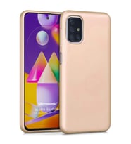 Microsonic Matte Silicone Samsung Galaxy M31s Kılıf Gold