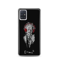 Einstein Tasarım Süper Şeffaf Silikon Telefon Kılıfı Samsung A51