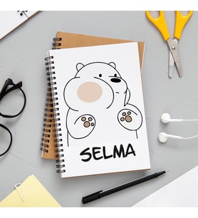 We Bare Bears Defteri Kişiye Özel