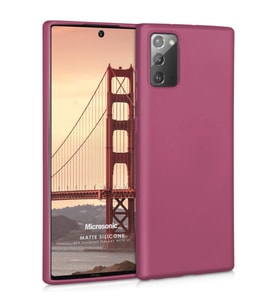 Microsonic Matte Silicone Samsung Galaxy Note 20 Kılıf Mor