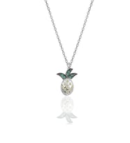 Söğütlü Silver Gümüş rodyumlu zirkon taşlı ananas modeli kolye