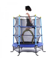 Leyaton Fileli Korumalı 140 Cm Çocuk Trampolini 55 İnç Trambolin LYT-03M