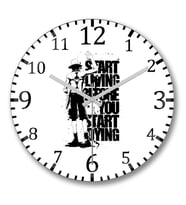 One Piece Duvar Saati  Bombeli Gercek Cam