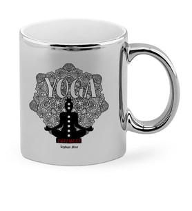 BK Gift Kişiye Özel Mesleki Yoga Eğitmeni Krom Kupa Bardak  2