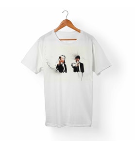 Pulp Fiction-Ucuz Roman Beyaz Tişört