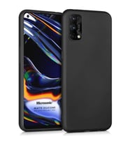 Microsonic Matte Silicone Realme 7 Pro Kılıf Siyah