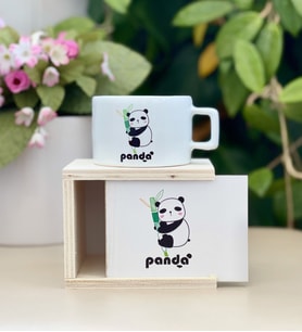 Bambu Panda Tasarımlı Kutulu Kupa