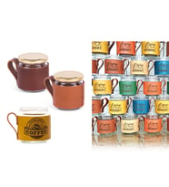 Canberra Deri Mug - Gerçek Deri Kılıflı Kavanoz Kupa