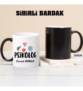 Psikolog Kupa Bardağı Sihirli (Beyaz)