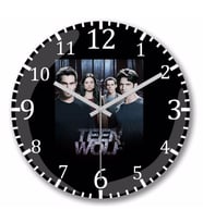 Teen  Wolf   Duvar Saati Bombeli Gercek Cam
