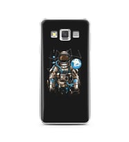 Uzay Astronot Tasarım Süper Şeffaf Silikon Telefon Kılıfı Samsung A3 (2015)