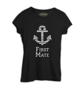 First Mate Siyah Kadın Tshirt
