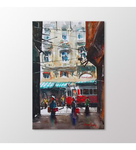 Arty Tablo Suluboya Tramvay Tablo (Karışık)