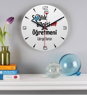 Sağlık Bilgisi Öğretmeni Duvar Saati