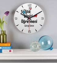 Sağlık Bilgisi Öğretmeni Duvar Saati