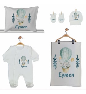 Pia Baby GL 2013 İsme Özel Balonlu Beşli Tulum Set