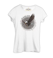 Kartal  - Flying Beyaz Kadın Tshirt