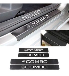 Opel Combo Karbon Kapı Eşiği Koruma Sticker (4 Adet)
