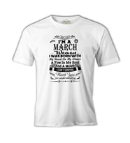 Burç - March Woman Beyaz Erkek Tshirt