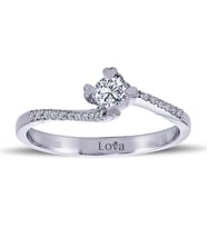 Lova Toplam 0,26 Karat Pırlanta Tektaş Yüzük - 1070049