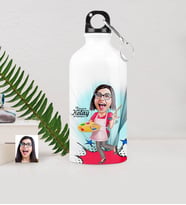 BK Gift Kişiye Özel Bayan Ressam Karikatürlü Metal Suluk 500 Ml 1