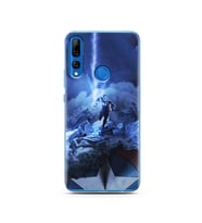 Kaptan Amerika Tasarım Süper Şeffaf Silikon Telefon Kılıfı Huawei Y9 Prime 2019
