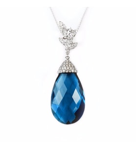 Aquamarine Pırlanta Kolye
